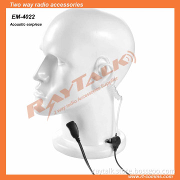 Two Way Radio Earpiece Acoustic Tube Earpiece with Small Lapel Ptt for Two Way Radio (EM-4342)